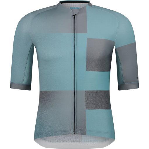 Photo produit de Shimano Maillot Manches Courtes Homme - Veloce - metallic turquoise