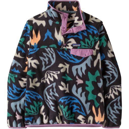 Picture of Patagonia Lightweight Synchilla Snap-T Fleece Pullover Women - Kaleido: Black