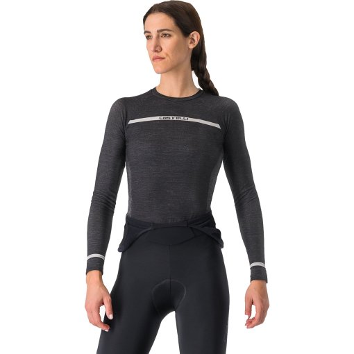 Foto de Castelli Camiseta Interior Manga Larga Mujer - Merino Seamless - negro 010