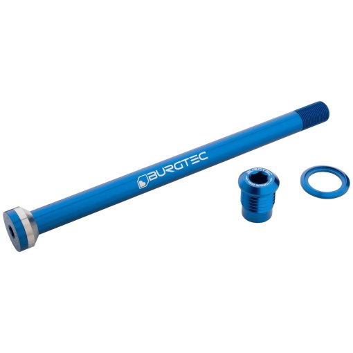 Photo produit de Burgtec Axe Traversant - arrière | 12x148mm Boost | 175mm | pour Propain - deep blue