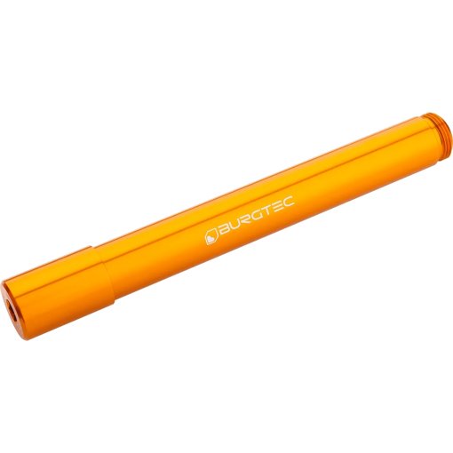 Produktbild von Burgtec Steckachse - vorn | 20x110mm Boost | 142mm | für FOX 40 - iron bro orange