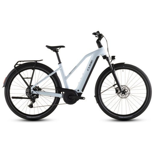 Productfoto van CUBE TOURING HYBRID ONE 600 - Trapeze - Trekking E-Bike - 2026 - glacier / reflex