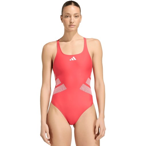 Foto de adidas Logo C-Back Trajes de baño para mujer - semi lucid red/white IA2318