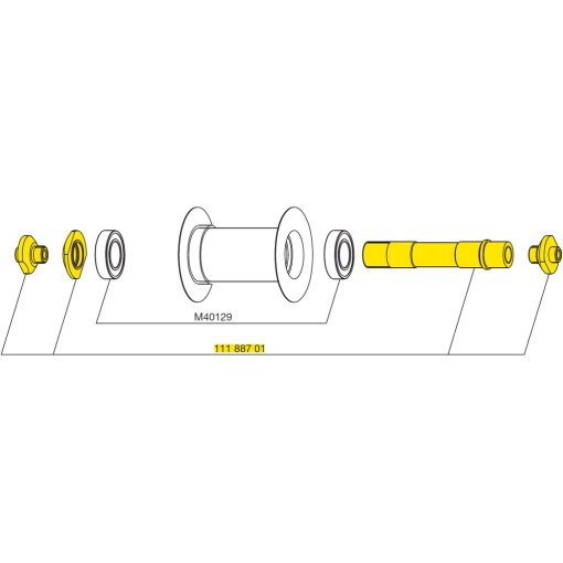 Foto de Mavic Front Wheel Axle for Comete Track 2013 - 11188701