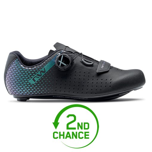 Produktbild von Northwave Core Plus 2 Rennradschuhe Damen - schwarz/iridescent 16 - B-Ware