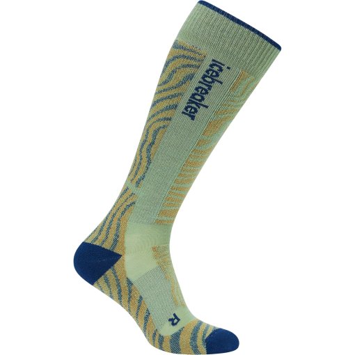 Foto de Icebreaker Calcetines Altos Hombre - Merino Ski+ Medium Mountain Contour - Seaglass/Atlantis/Trail