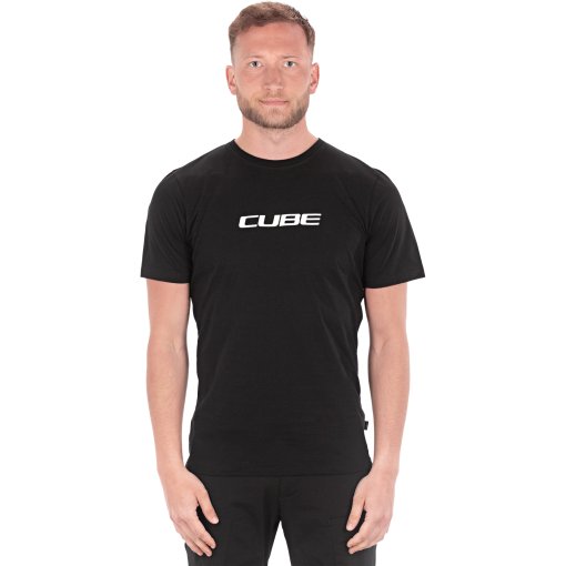 Foto de CUBE Camiseta Hombre - After Race Organic Classic Logo - negro
