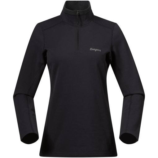 Foto de Bergans Camiseta de Manga Larga Mujer - Midtli Midlayer Half Zip - negro