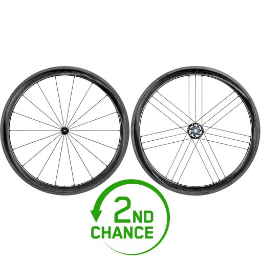 Produktbild von Campagnolo Bora WTO 45 Laufradsatz - 28&quot; | Carbon | 2-Way Fit - QR 100/130 - Dark - Campagnolo - B-Ware - SC001