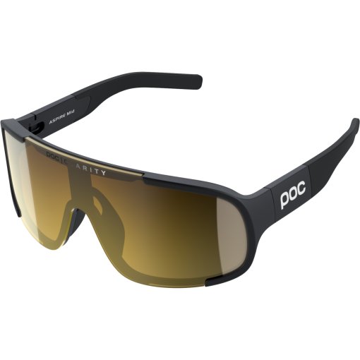 Foto de POC Gafas - Aspire Mid - Uranium Black - ClarityRoad/Partly Sunny Gold