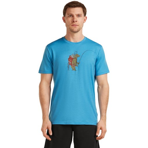 Foto de Icebreaker Merino 150 Tech Lite Bear Catch Camiseta para hombres - Arctic
