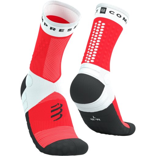Foto de Compressport Calcetines de Compresión - Ultra Trail v2.0 - white/fluo red