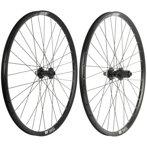 Image of Shimano | DT Swiss - TC500 | U 533 Wheel Set - 26" | Clincher | Centerlock - 15x100mm | 12x142mm - HG