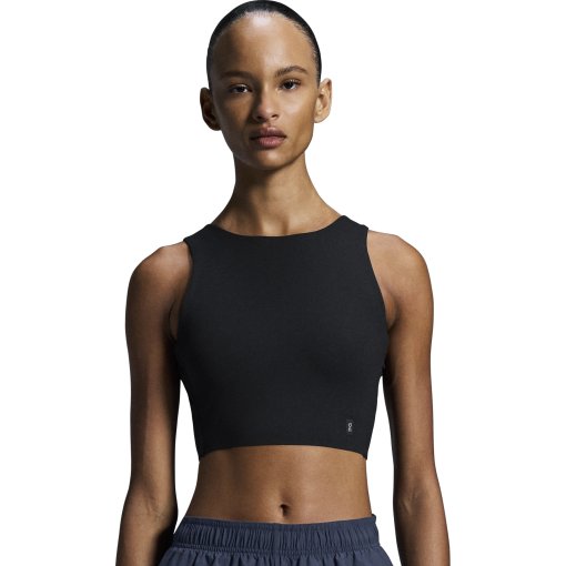 Photo produit de On Debardeur Femme - Core 2-In-1 Crop Top - Noir