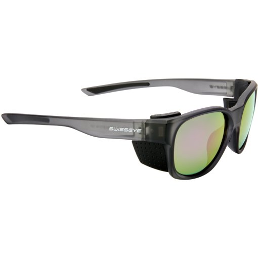 Productfoto van Swiss Eye Peak 2 Brillen - Crystal Grey Matt/Black - Green Polarized Purple Revo | 12952