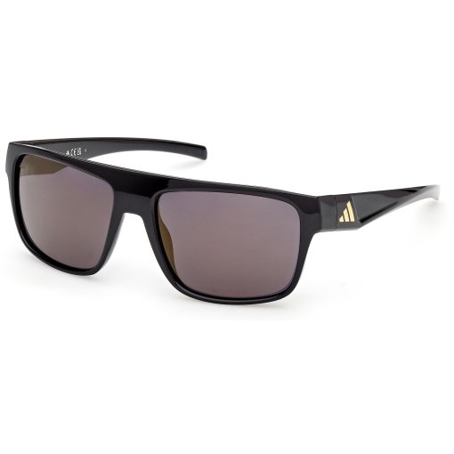 Produktbild von adidas Essentials ES0003 Brille - shiny black / brown mirror