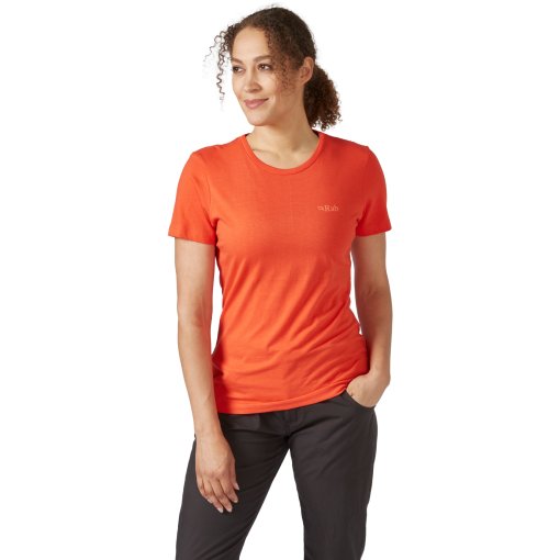 Foto de Rab Camiseta Mujer - Stance Cinder - red grapefruit