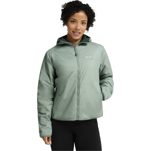 Productfoto van Jack Wolfskin Trail Light Geïsoleerde 2-in-1 jas voor dames - green zinnia