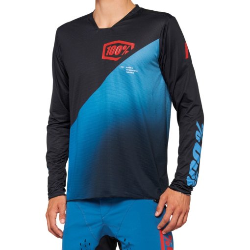 Foto de 100% Maillot de Manga Larga Hombre - R-Core X - negro/slate blue