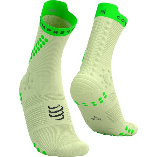 Produktbild von Compressport Pro Racing Kompressionssocken v4.0 Trail - lime/neon green