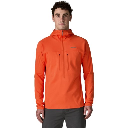 Produktbild von Patagonia R1 Ultralight Hoody Anorak Herren - Coal Orange