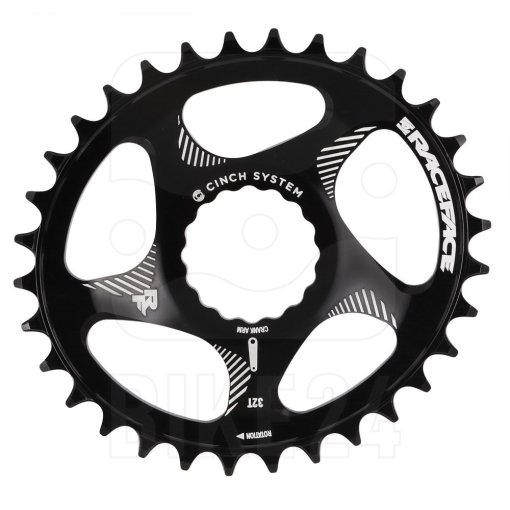 Foto de Race Face Cinch Direct Mount Narrow Wide Plato - ovalado - negro