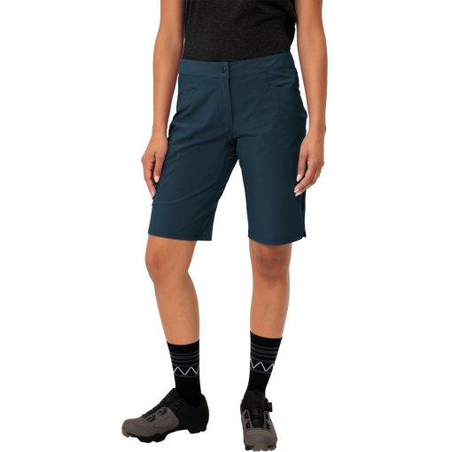 Foto de Vaude Pantalones Cortos Ciclismo Mujer - Tremalzo III - dark sea