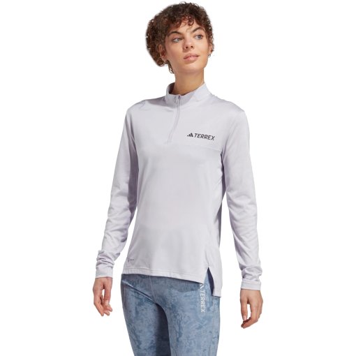 Immagine di adidas Maglietta a Maniche Lunghe Donna - TERREX Multi Half-Zip - silver dawn HM4015