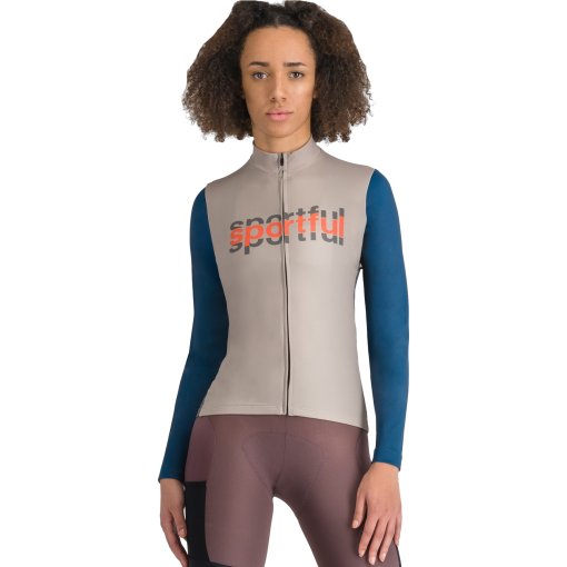Produktbild von Sportful Supergiara Logo Thermal Langarmtrikot Damen - 294 Sand