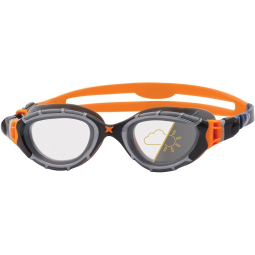 Produktbild von Zoggs Predator Flex Schwimmbrille - Reactor Gläser - Regular Fit - Grau/Orange