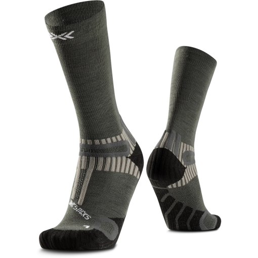 Picture of X-Socks Hike Perform Merino Crew Socks - heather olive