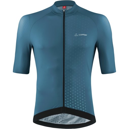 Foto de Löffler Maillot Ciclismo Full Zip Hombre - Star Hotbond® RF - dark petrol 984