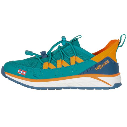 Photo produit de Trollkids Trondheim Chaussures Enfants - Sea Green/Madeira Blue/Sahara Sunset