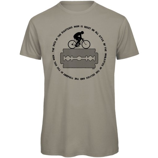Immagine prodotto da RTTshirts Maglietta da Ciclismo	Uomo - Ezechiele 25:17 - grigio chiaro