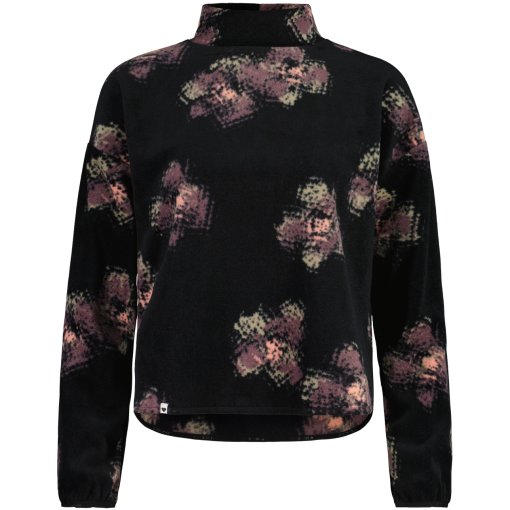 Photo produit de Maloja RomaliaM. Printed Mountain Polo en polaire pour femmes - deep black joy 1244