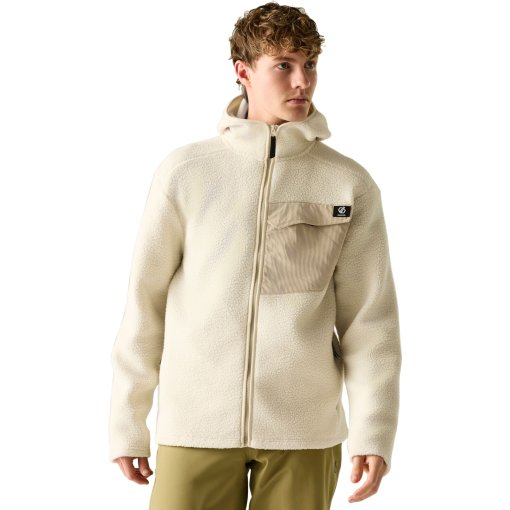 Produktbild von Dare 2b Firn Hooded Borg Fleecejacke Herren - ZZU Almond Milk