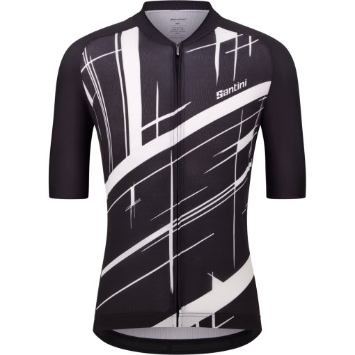 Productfoto van Santini Sketch Korte mouwen shirt heren AS94075CSKETC - black NE