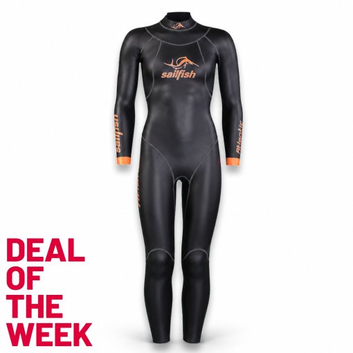 Kuva tuotteesta sailfish Atlantic 2 Naisten neopreenipuku - black/orange