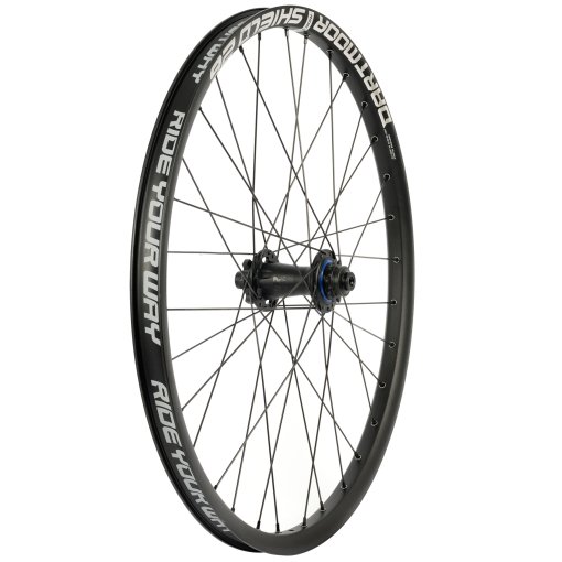 Photo produit de Dartmoor Roue Arrière Shield - 26&quot; | Clincher | 6-Trous | 10x135mm - mirror silver - Poulie de 10 dents