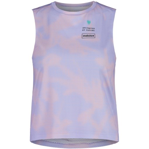 Photo produit de Maloja Débardeur Femme - WallbergM. Gravel - summer sky iris grid 1269