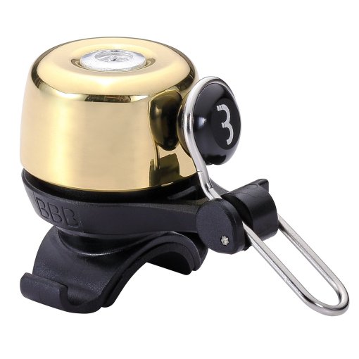 Foto de BBB Cycling Noisy Brass BBB-17 Timbre de bicicleta - oro brillante