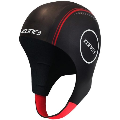 Photo produit de Zone3 Bonnet de Bain - Neoprene - noir/rouge/blanc