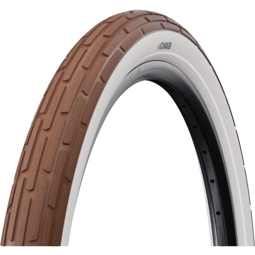 Photo produit de Schwalbe Pneu Tringle Rigide - Motion Fat Frank - K-Guard | SBC - 28x2.0&quot; | Brown/White Reflex