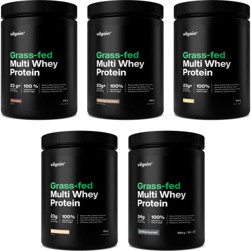 Produktbild von Vilgain Grass-Fed Multi Whey Protein - Eiweiß-Getränkepulver - 900g