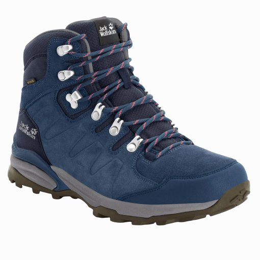 Foto de Jack Wolfskin Botas de Senderismo Mujer - Refugio Texapore Mid - Dark Blue / Grey