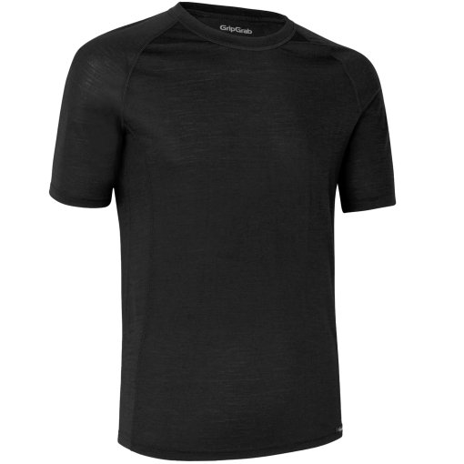 Produktbild von GripGrab Merino Blend Thermal Kurzarm-Unterhemd Herren - Schwarz