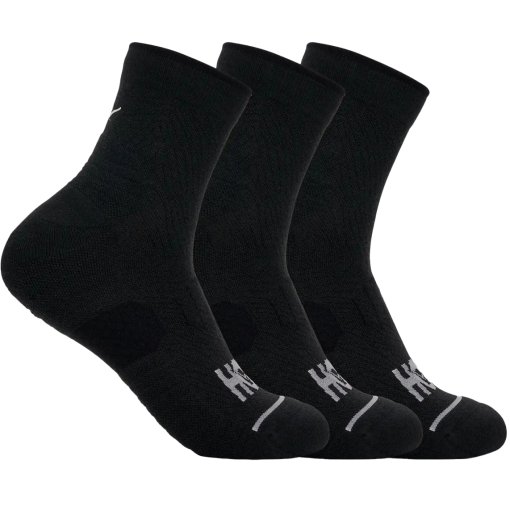 Photo produit de Hoka Quarter Lot de 3 paires de chaussettes running - black / black / black