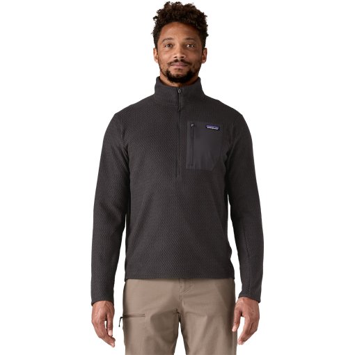 Foto de Patagonia R1 Air Zip Neck Jerseys para hombres - Negro