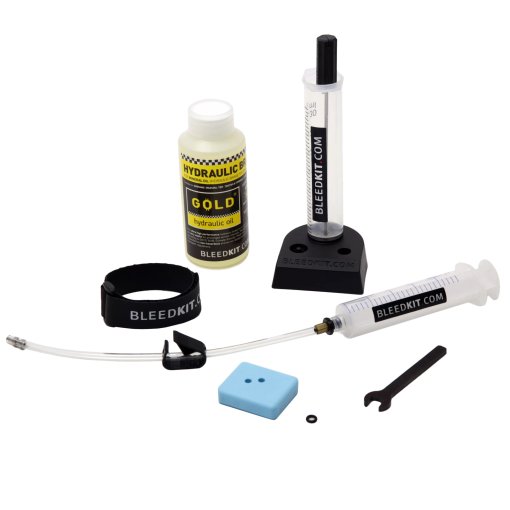 Photo produit de BLEEDKIT.COM Premium GOLD Edition Kit de purge pour freins hydrauliques de MTB Shimano
