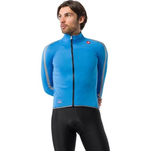 Slika izdelka Castelli Ultra Moška dežna jakna - blue circuit/silver reflex 462